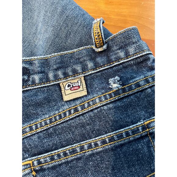 Cruel Girl Low Rise Slim Bootcut Jeans Size 9 Long Dark Wash Western Denim Y2K - Picture 12 of 12